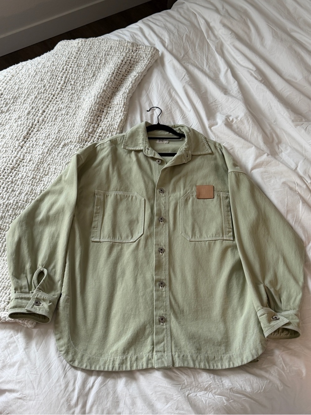 Sage green Helsa Shacket